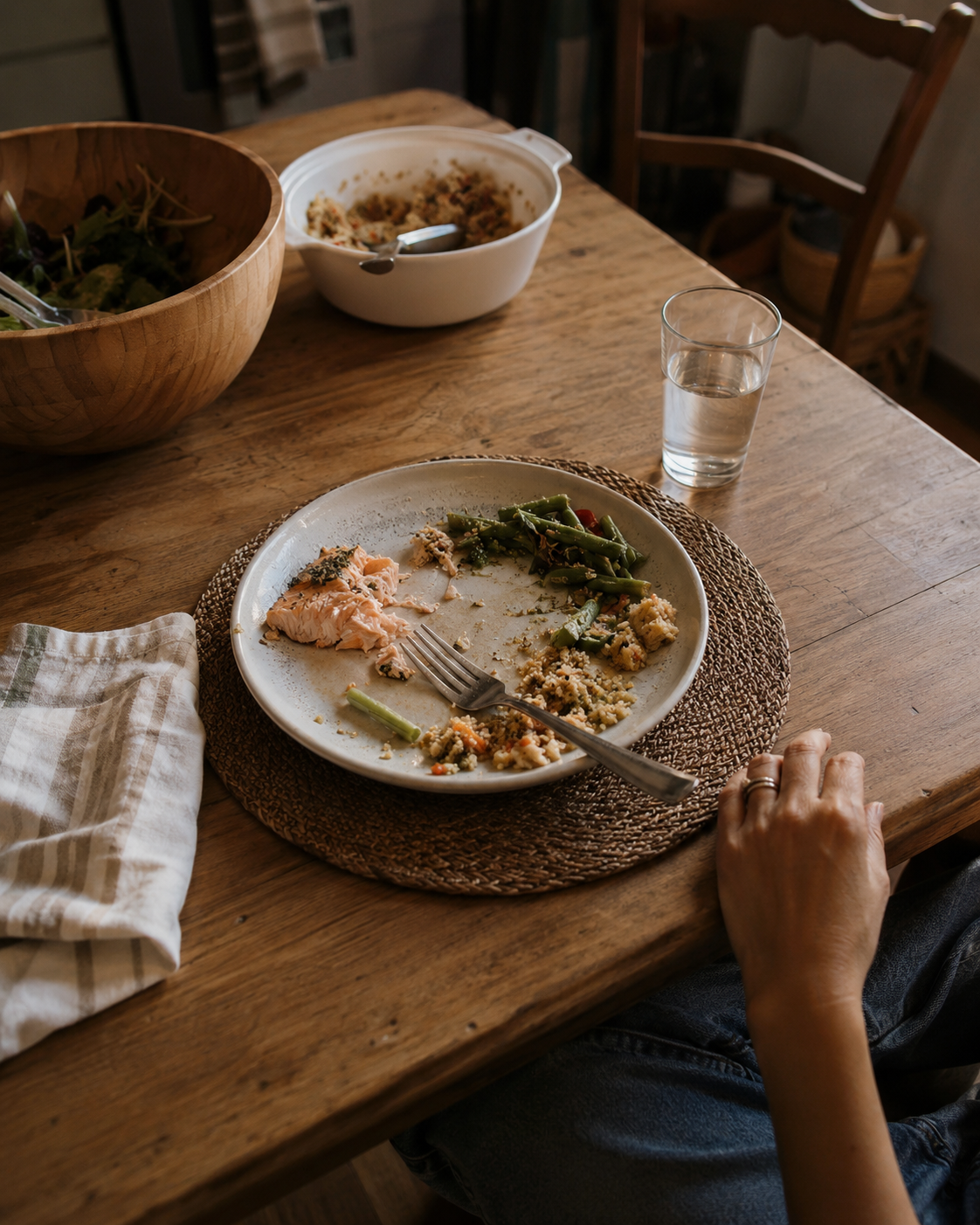 „Nach dem Essen sehe ich aus wie im fünften Monat.“